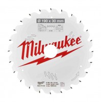 Milwaukee 4932471300 TCT Wood Circular Saw Blade 190mm x 30mm 24T